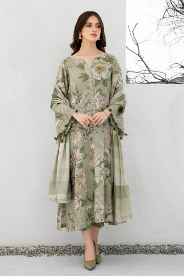 CODE 1509  3PC Lawn Printed Shirt With Lawn Printed Dupatta